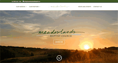 Desktop Screenshot of meadowlandsbaptist.ca